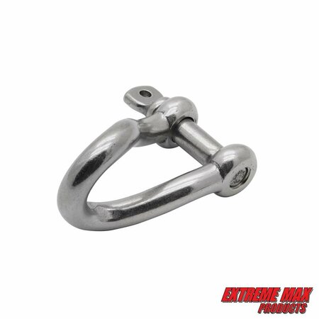 Extreme Max Extreme Max 3006.8219.2 BoatTector Stainless Steel Twist Shackle - 3/8", 2-Pack 3006.8219.2